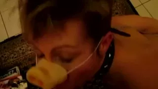Fetish chick deep throats my cock