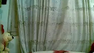 Excited Arab Girl fucking the Pillow
