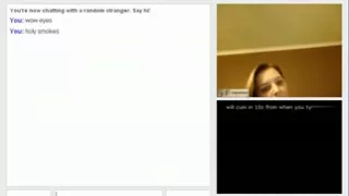 hot married chick plays with boobs on omegle