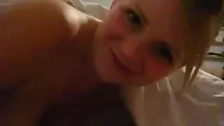 British Non-Professional Wife Gives Long Blow Job