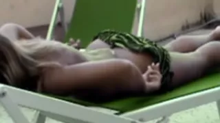 Caught sexy woman teasing on voyeur web camera