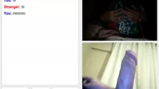 Tight teen on omegle webcam sex show