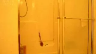 Legal Age Teenager Cums Hard from Shower Head