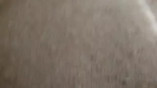 Ebony slut gets nailed on couch