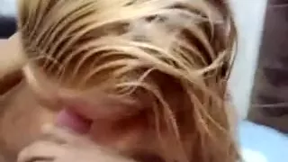 Golden-Haired GF Suck