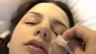 My girlfriend is happy to yet get and taste some other big cumload on her cute face as this honey usually does