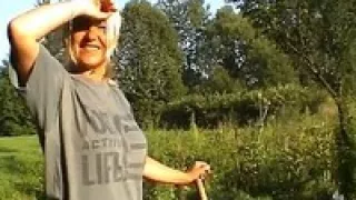 older non-professional farmed doxy toying with vegetables and fruit