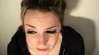 Inexperienced floozy gives a oral