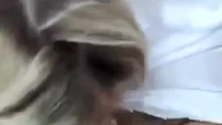 Aged woman handling hard ramrod