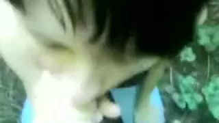 Little slut craved for cum in the park