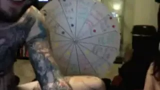 tattoo girl receives hard fuck from her boyfriend 