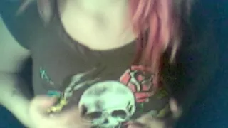 Emo ex-gf's night webcam striptease
