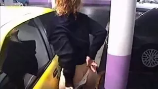 ex girlfriend  in a public parking