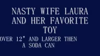 laura with beloved marital-device.