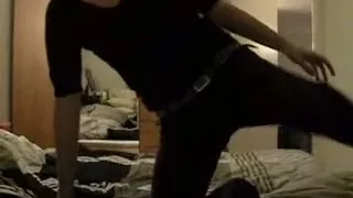 playing in her bedroom for u.