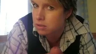 Avid Wife Takes A Load In Her Face Gap