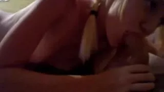 Pigtailed Blonde Gal Giving A Orall-Service-Stimulation