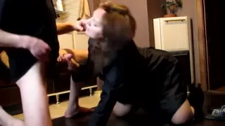 Blow Job in the kitchen