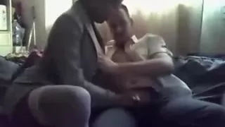 Busty French Woman Sucks Jock On Web Camera