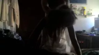 Amateur blonde bitch drilled in front of web camera