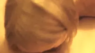 Golden-Haired oral-sex-job on the daybed