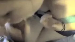 Cum hungry wife orall-service job and shotglass cum consume