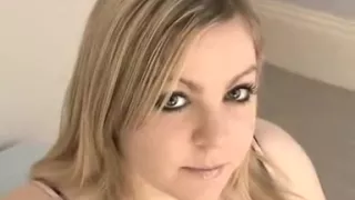 I record my lustful golden-haired girlfriend jerking off my 10-Pounder