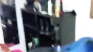 Busty blue-haired emo beauty sucks and fucks