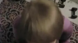 Cute Brunette Hair Gives Her BF A POV Blow Job & Titjob