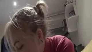 Sexy wife engulfing out each final drop