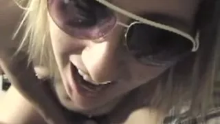 BJ & Cum on her glasses