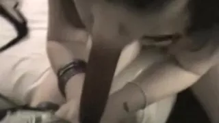 Bawdy white floozy engulfing my dark rod