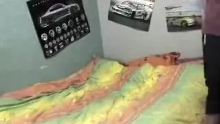 Thin woman with hirsute snatch receives uncerimoniously screwed in a pair different poses