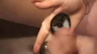 Young Golden-Haired Suck and Gulp in POV