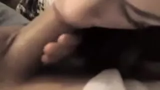 Very hot babe sucks rod