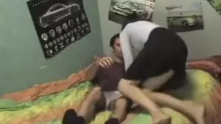 Super hawt golden-haired chick gives amazing oral pleasure sex