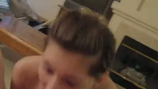 Skinny Legal Age Teenager gives POV Oral-Sex-Service