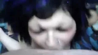 Naomi sucks and recieves facial!