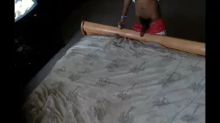 Ebony beauty does hot blowjob