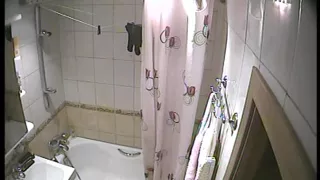 Tom's wife in the shower