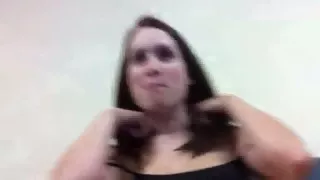 My slutty gf and her big dildo