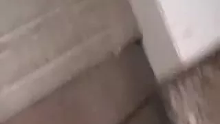 Mate pounding girlfriends cum-gap with his inflexible knob