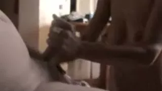 Black Brown wife riding husbands weenie