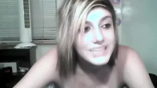 Changing room porn with a very sexy golden-haired