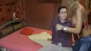 Luxury tanned bitch fucking young student