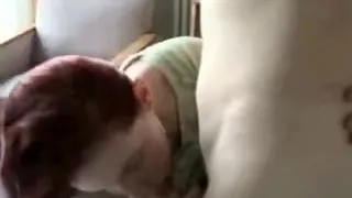 Redhead angel receives fucked on daybed