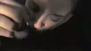 Hawt schoolgirl sucks big dong on web camera