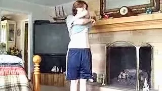 Slim gal riding her mature