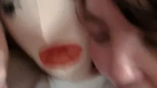 two friends of mine sucking my strapon