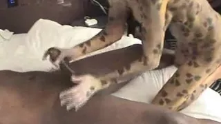 Granny attempts to squeeze giant bbc inside her